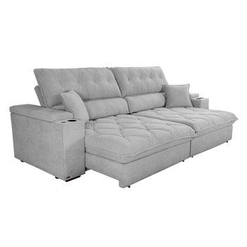 122 IN. ANAHEIM FAMILY SOFA GRAY
