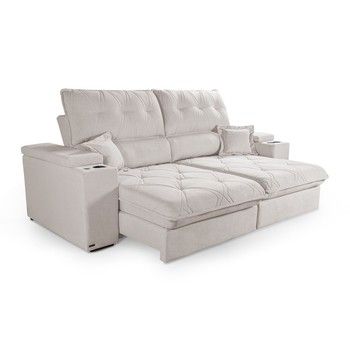 122 IN. ANAHEIM FAMILY SOFA OFF WHITE