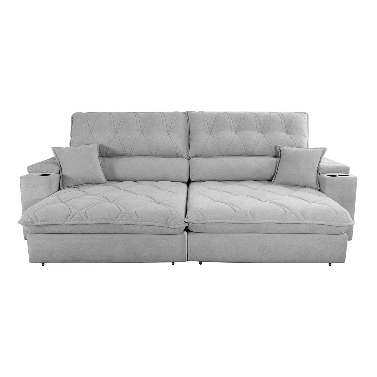122 IN. ANAHEIM FAMILY SOFA GRAY