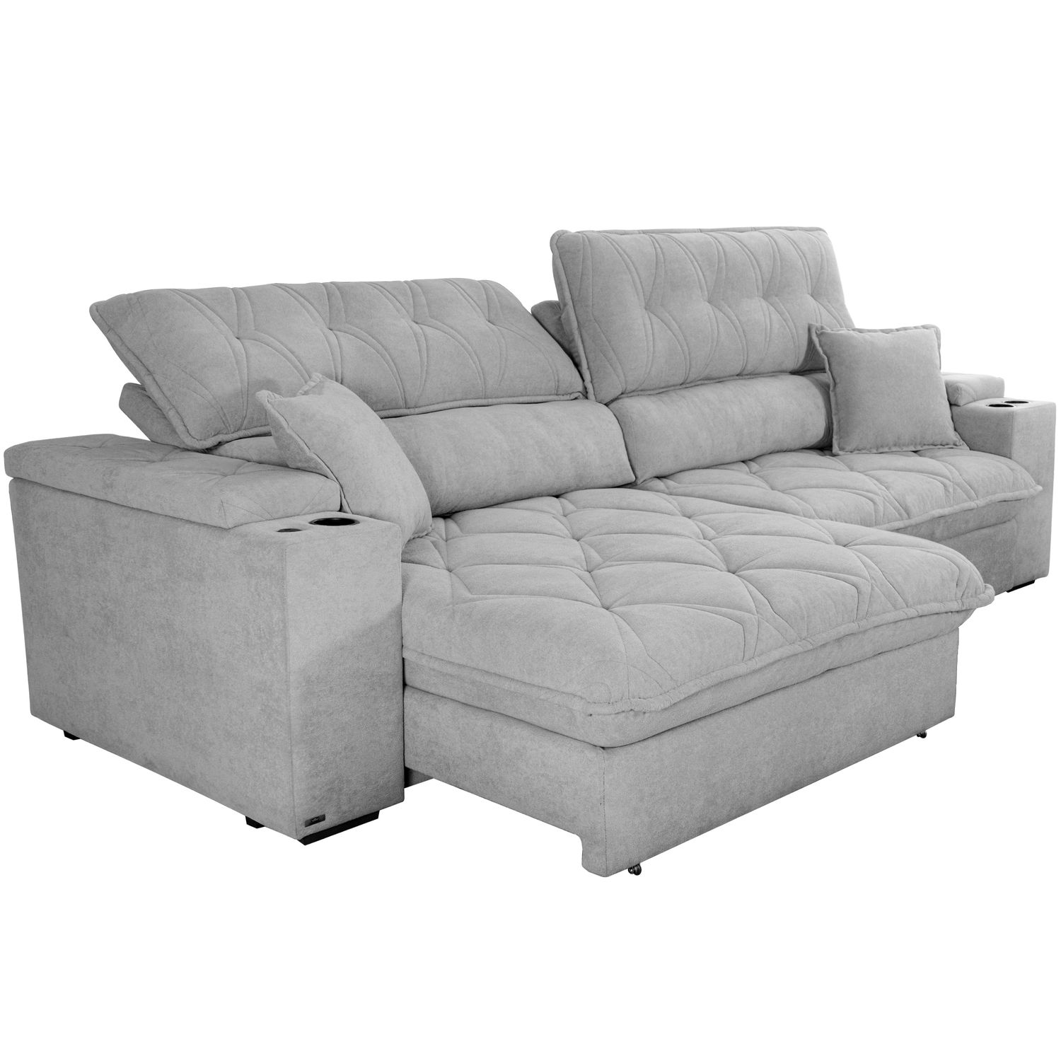 122 IN. ANAHEIM FAMILY SOFA GRAY