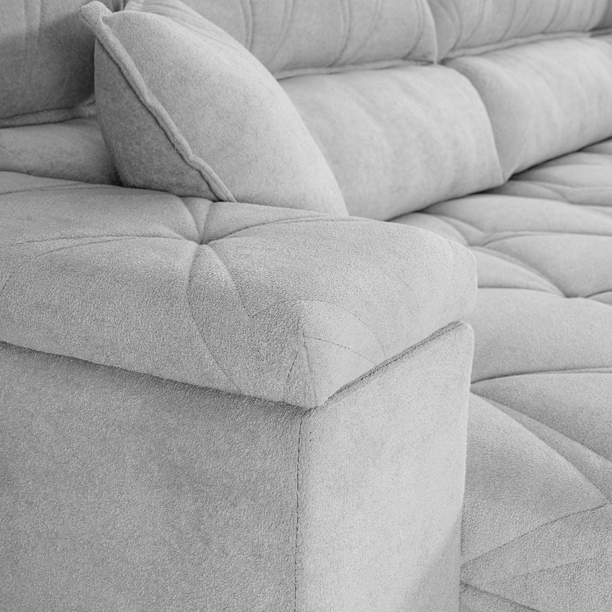 122 IN. ANAHEIM FAMILY SOFA GRAY