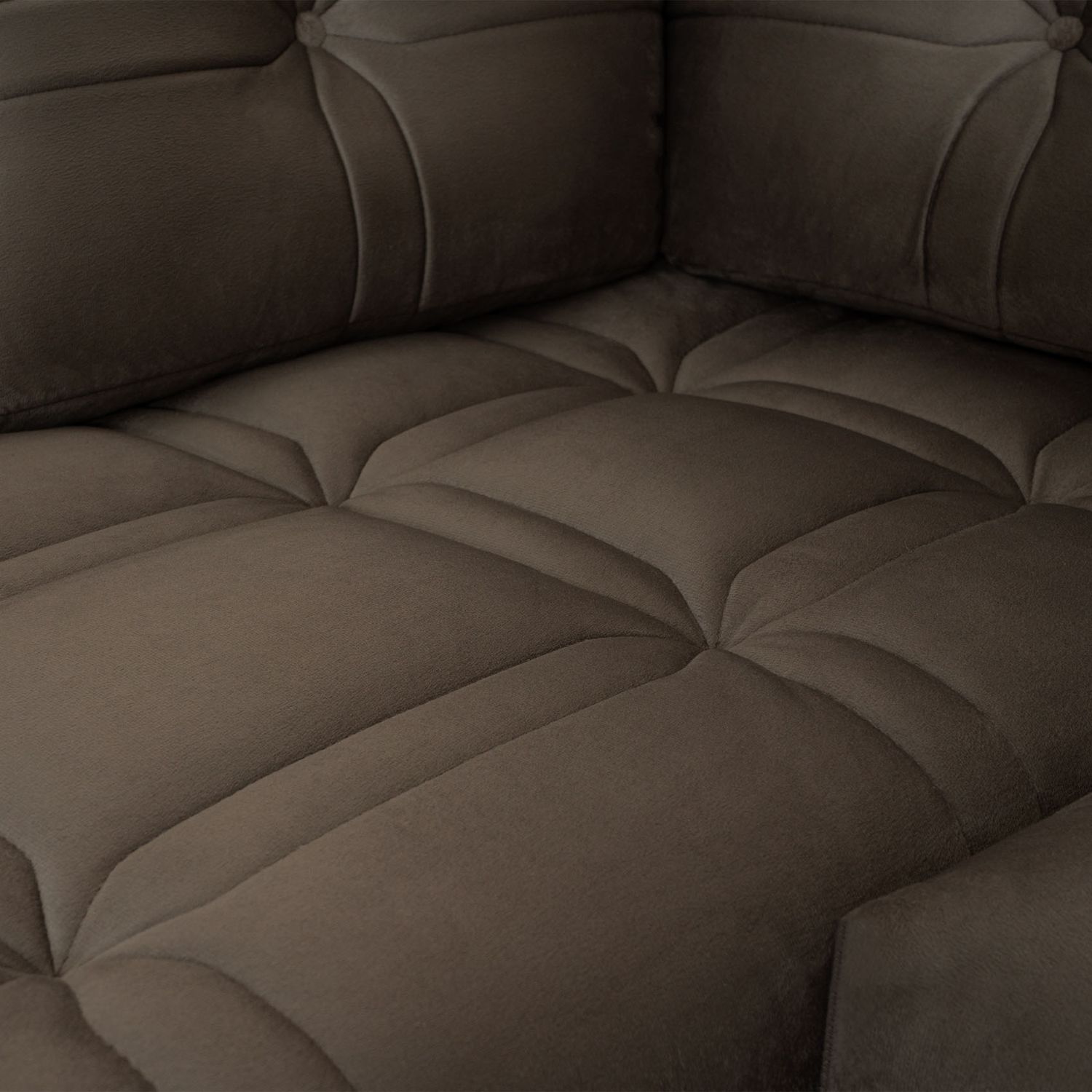 COIMBRA SECTIONAL VIP BROWN