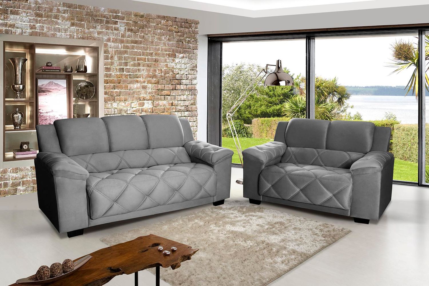 PAMPLONA SET VIP GRAPHITE 2-PCS