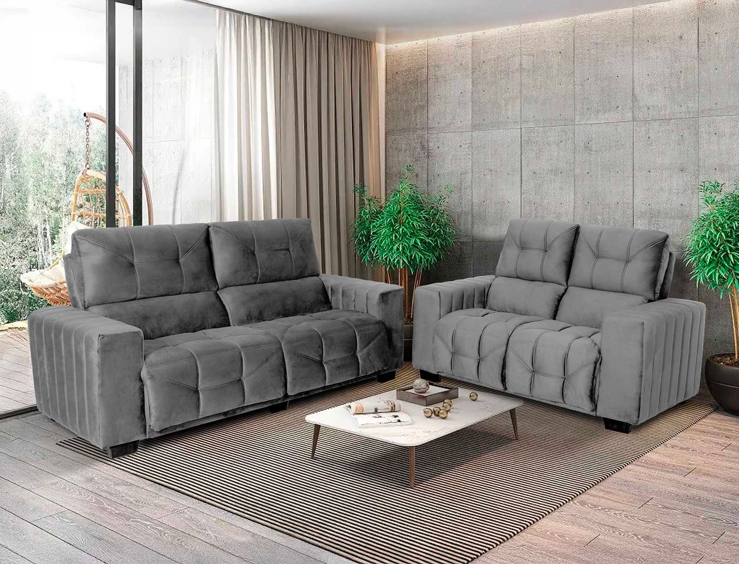 SEVILLE SET VIP GRAPHITE 2-PCS