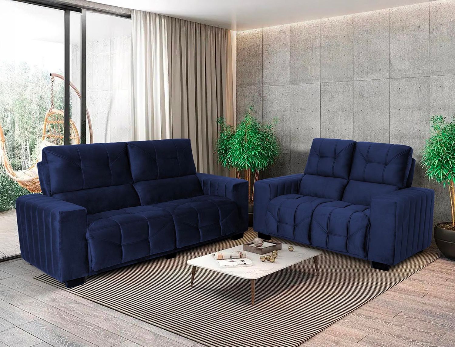 SEVILLE SET VIP NAVY BLUE 2-PCS