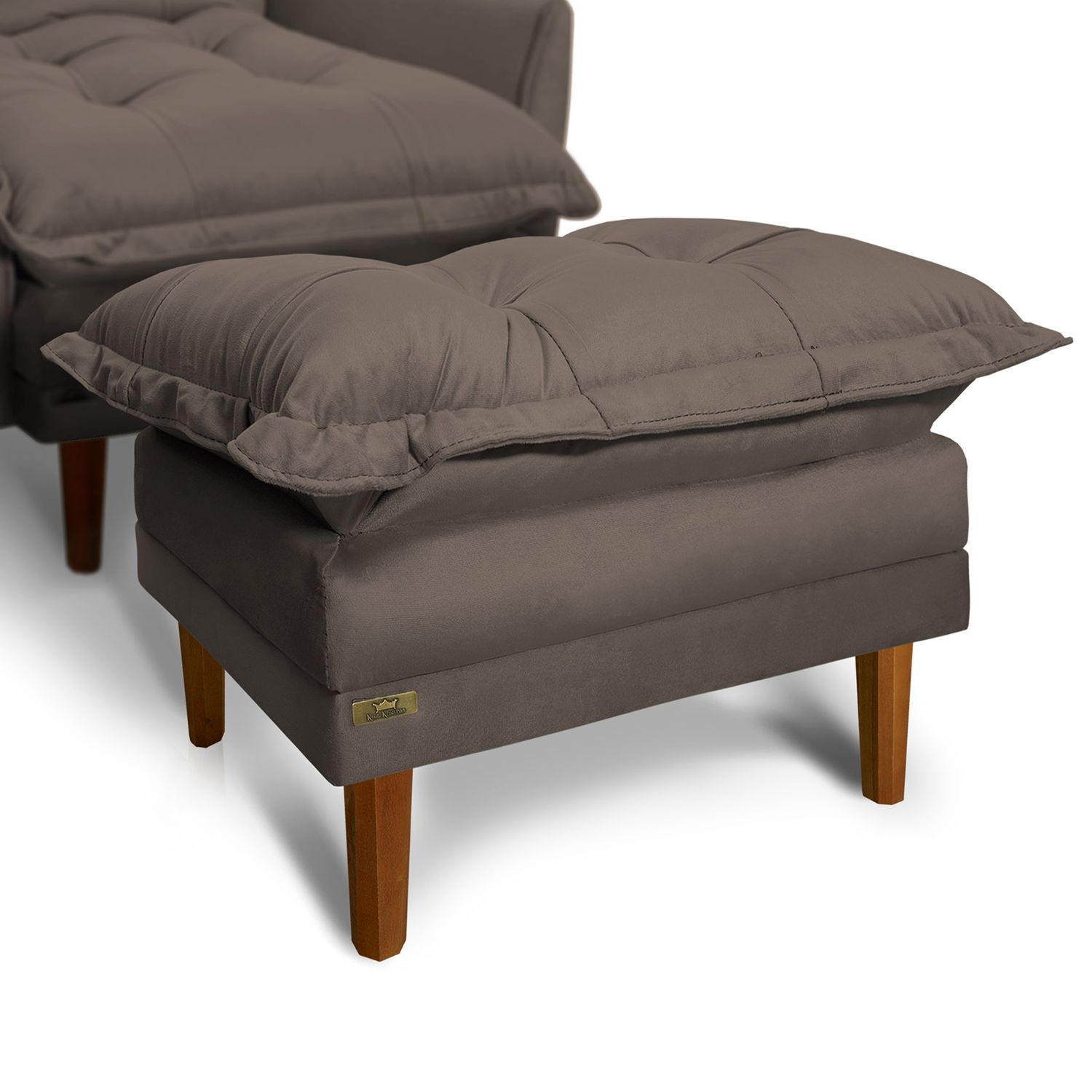NEW HAVEN RECLINER AND OTTOMAN BROWN