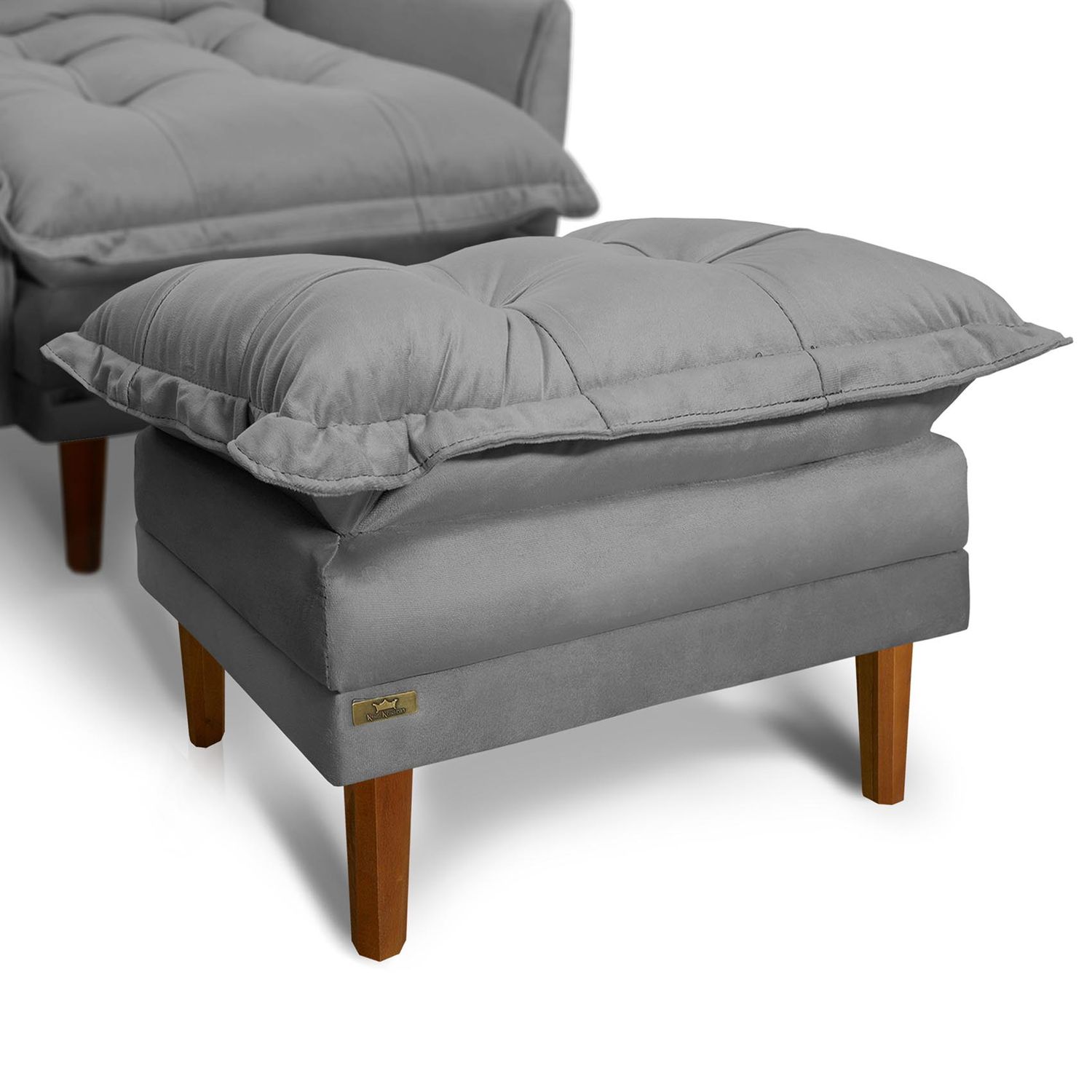 NEW HAVEN RECLINER AND OTTOMAN GRAPHITE