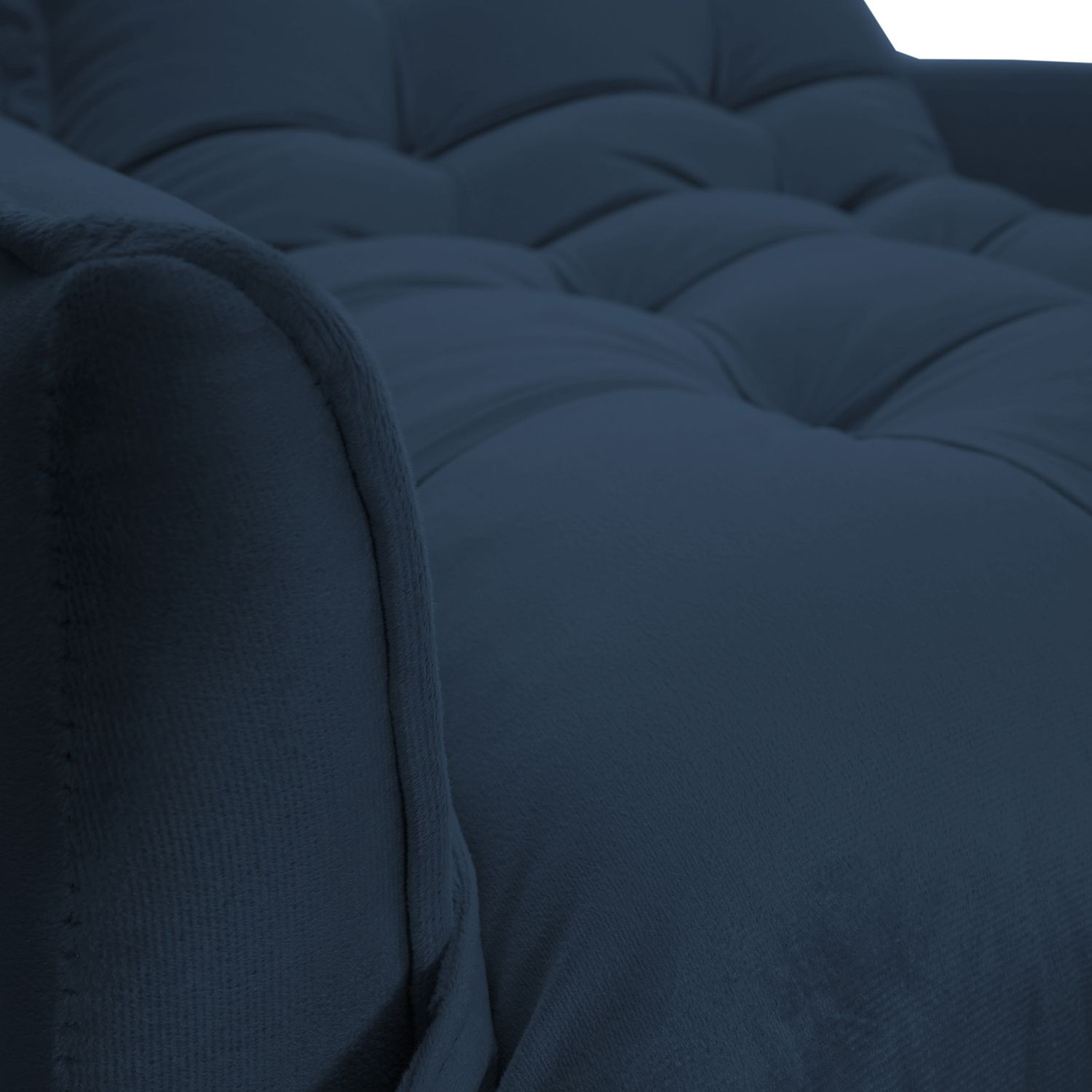 NEW HAVEN RECLINER AND OTTOMAN NAVY BLUE