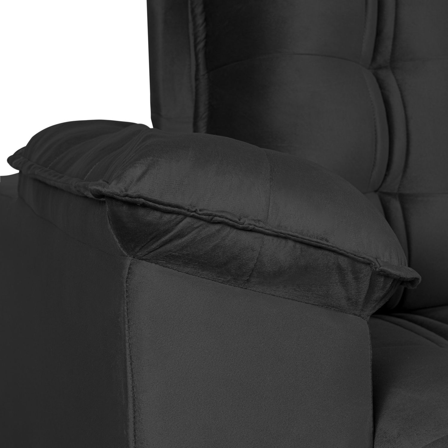 90 IN. PARAMOUNT FAMILY SOFA BLACK