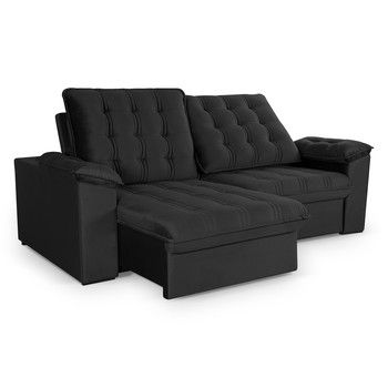 90 IN. PARAMOUNT FAMILY SOFA BLACK 90 IN. PARAMOUNT FAMILY SOFA BLACK