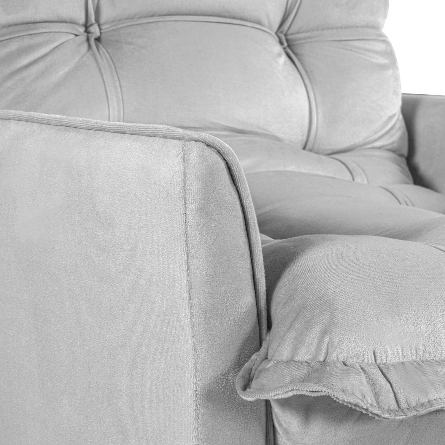 NEW HAVEN RECLINER AND OTTOMAN ICY GRAY