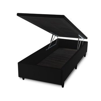 TWIN GAS LIFT-UP STORAGE BOX SPRING