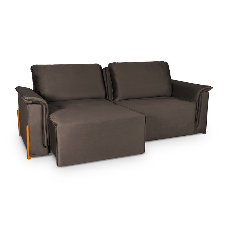 98 IN. RIVIERA FAMILY SOFA BROWN