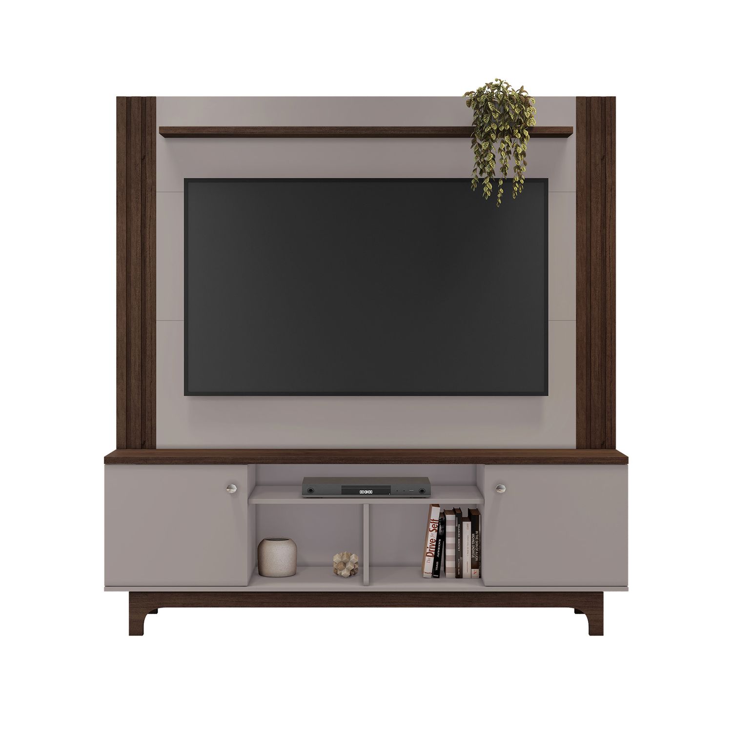 LOIZA ENTERTAINMENT CENTER CAFFE/OFF WHITE