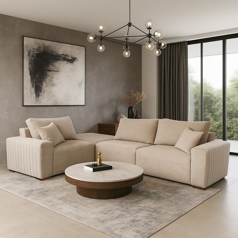 MONROE 4-PIECE SECTIONAL BEIGE