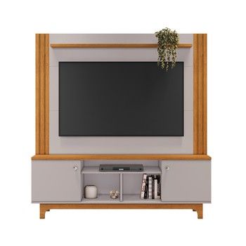 LOIZA ENTERTAINMENT CENTER CINNAMON/OFF WHITE