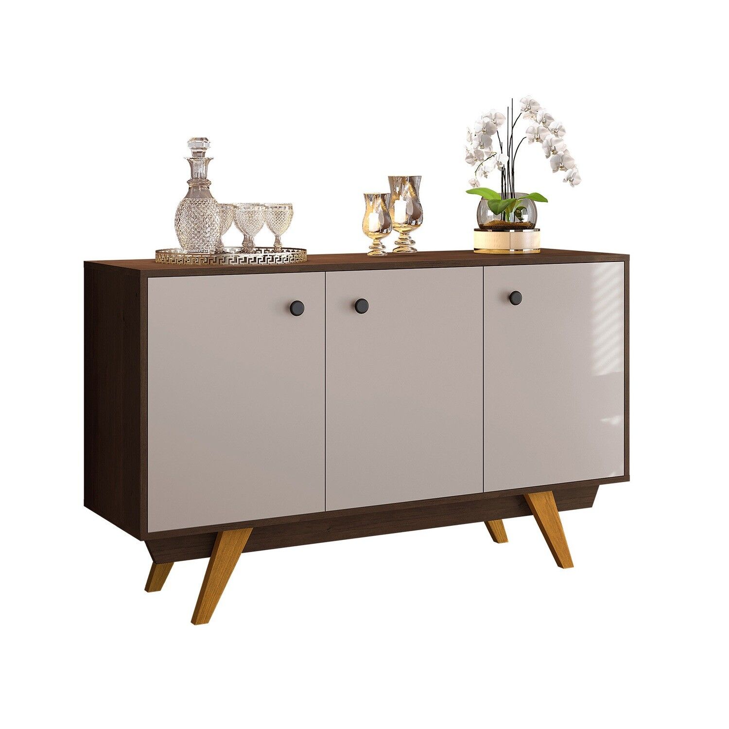 MADISON BUFFET SOFT CAFFE/OFF WHITE