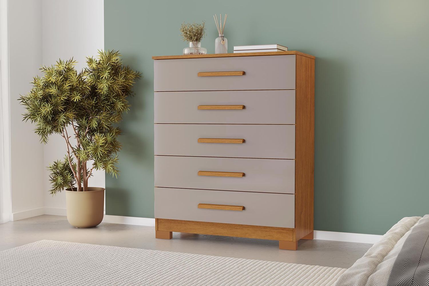 BAHIA CHEST CINNAMON/OFF WHITE