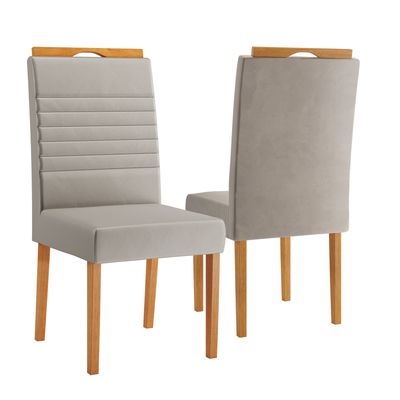 2 BARI DINING CHAIRS AVORIO