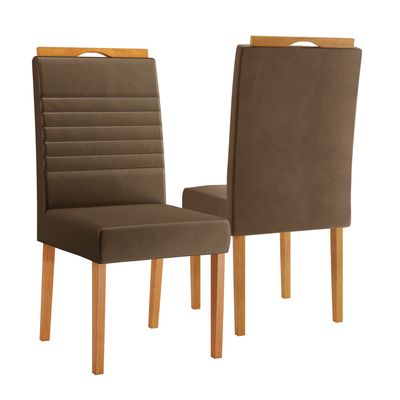 2 BARI DINING CHAIRS MARRONE TOSCANO 2 BARI DINING CHAIRS MARRONE TOSCANO