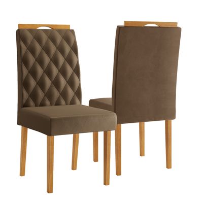 2 RAVENNA DINING CHAIRS MARRONE TOSCANO 2 RAVENNA DINING CHAIRS MARRONE TOSCANO