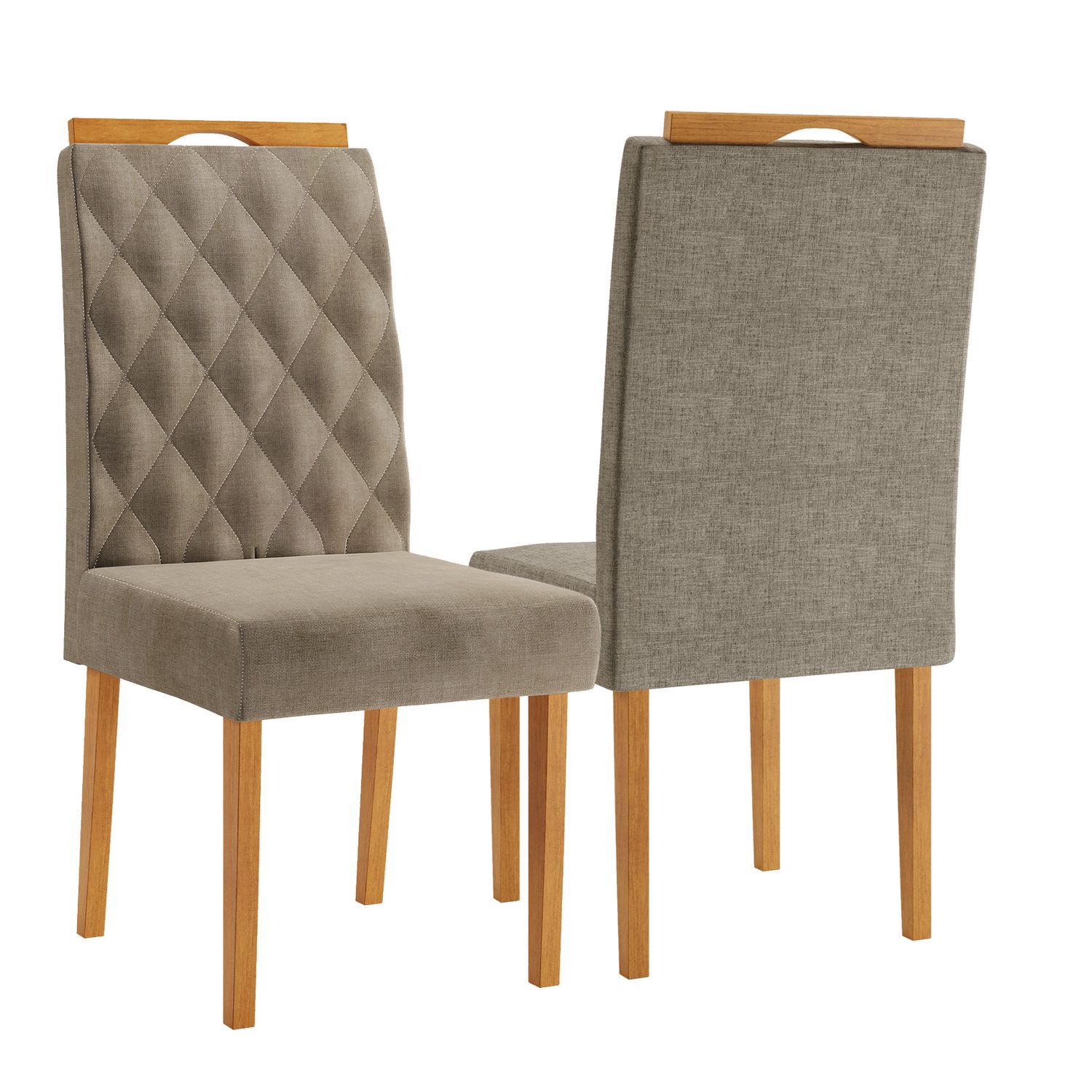 2 RAVENNA DINING CHAIRS NOCE