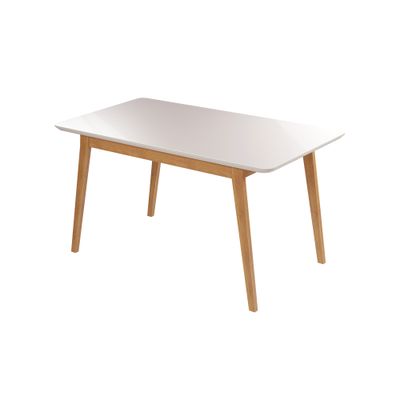 47 IN. AMALFI DINING TABLE CINNAMON/OFF WHITE 47 IN. AMALFI DINING TABLE CINNAMON/OFF WHITE