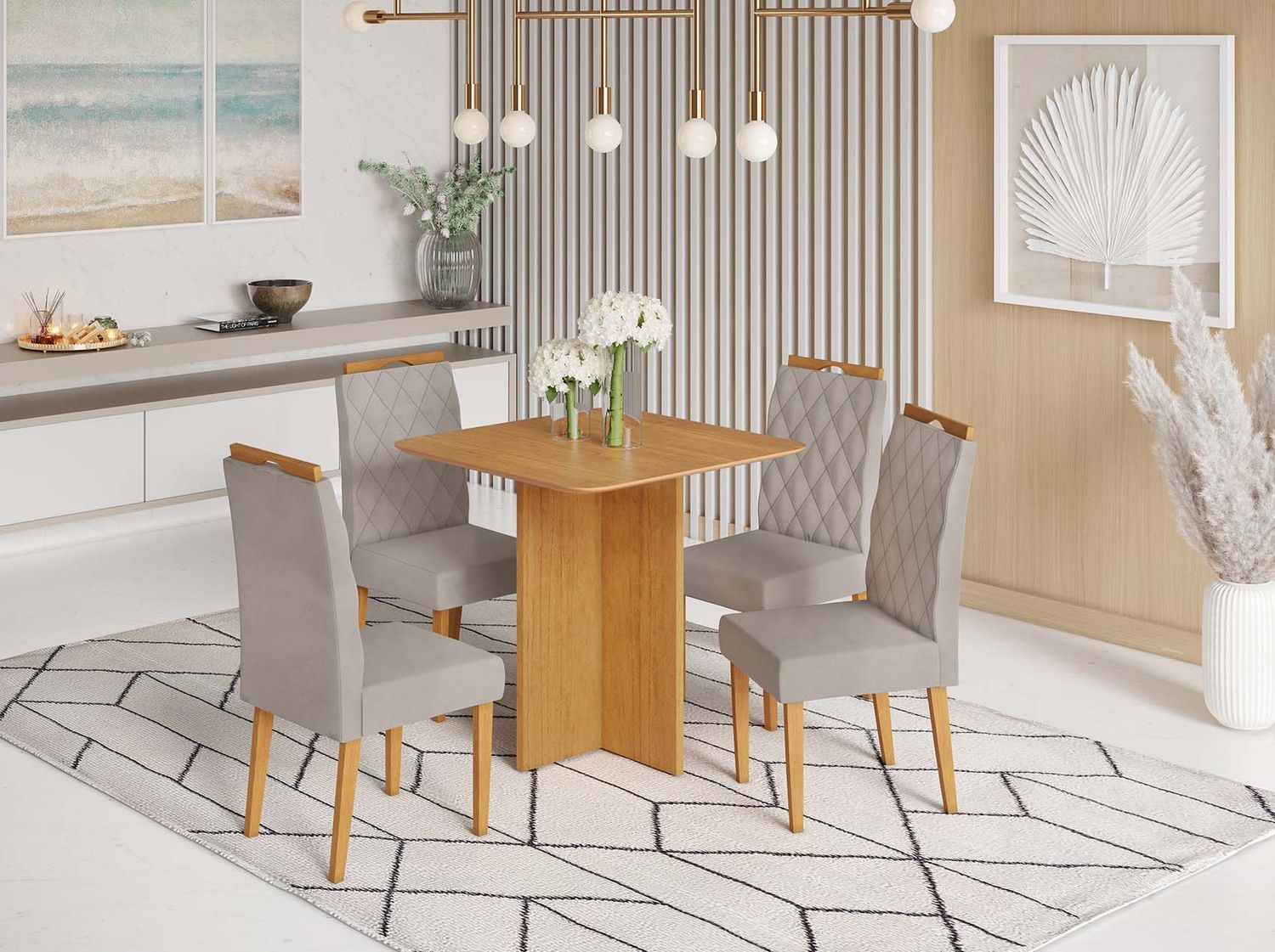 NAPOLI DINING TABLE CINNAMON