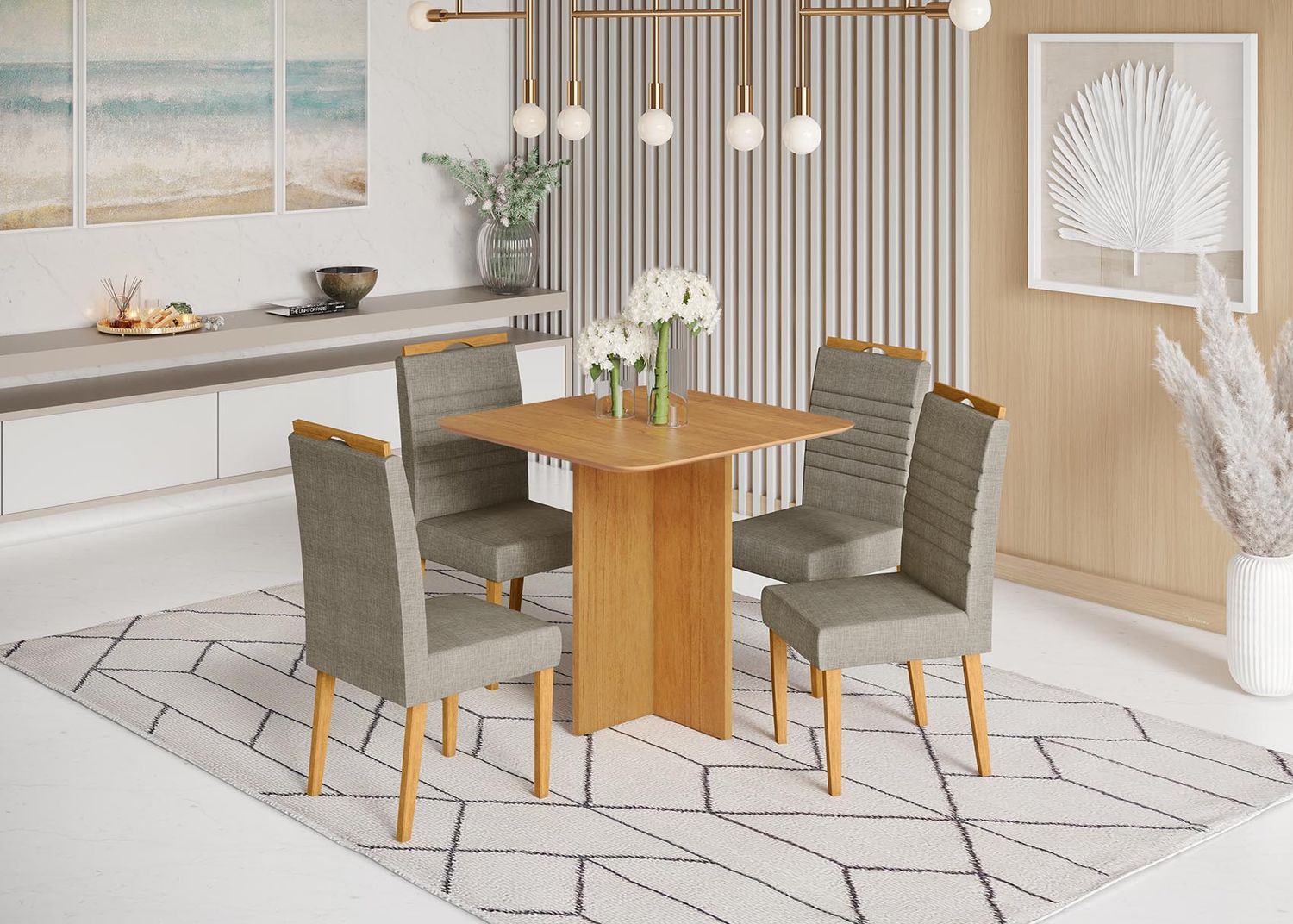 NAPOLI DINING TABLE CINNAMON