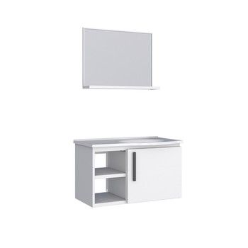KOS 24 IN. WALL-MOUNT VANITY SET WHITE