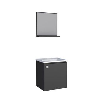 SYMI WALL-MOUNT VANITY SET BLACK