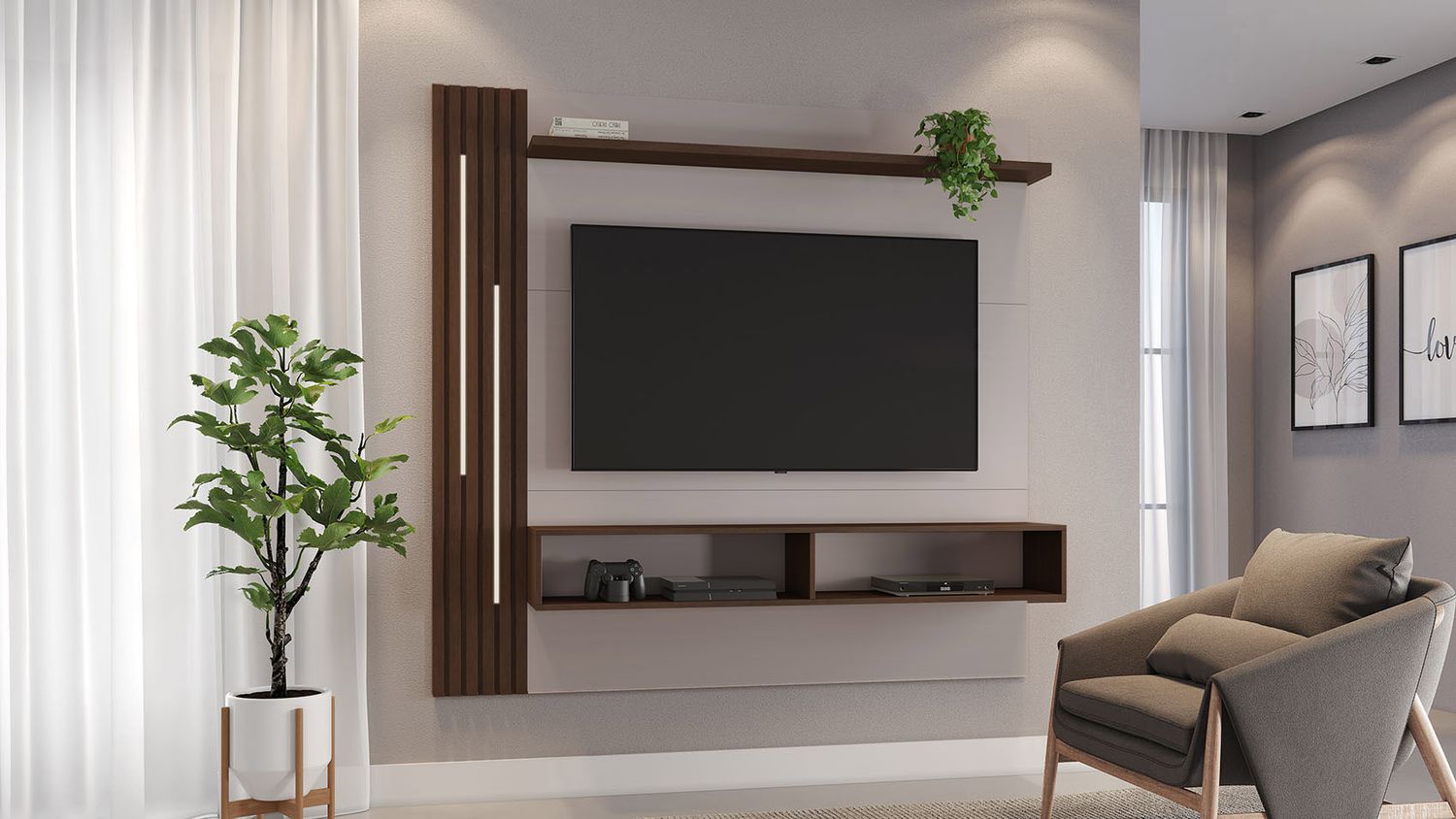 LUQUILLO PANEL OFF WHITE/SOFT CAFFE