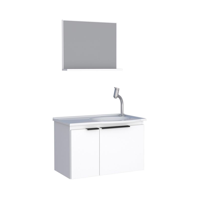 NAVAGIO 24 IN. WALL-MOUNT VANITY SET WHITE