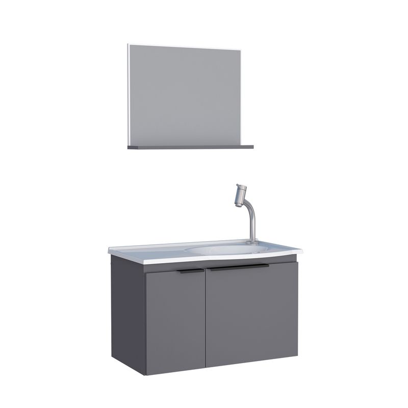 NAVAGIO 24 IN. WALL-MOUNT VANITY SET GRAY
