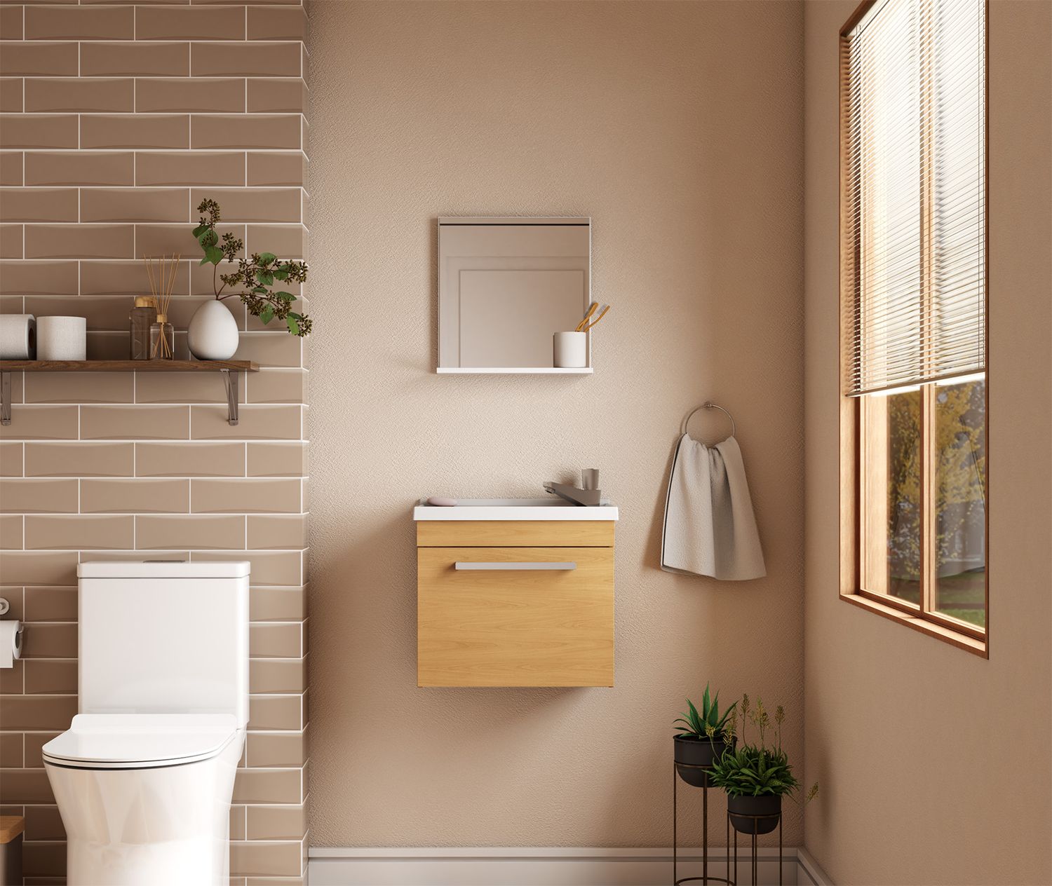 KYLLINI 18 IN. WALL-MOUNT VANITY SET AMBER