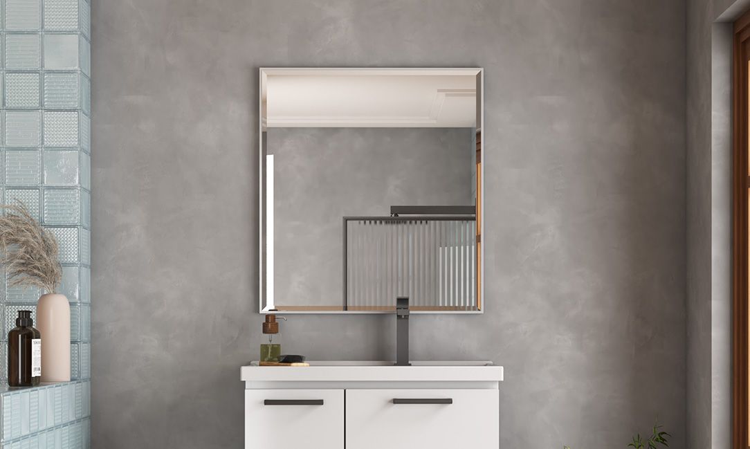 DELOS 23 IN. BEVELED MIRROR WHITE