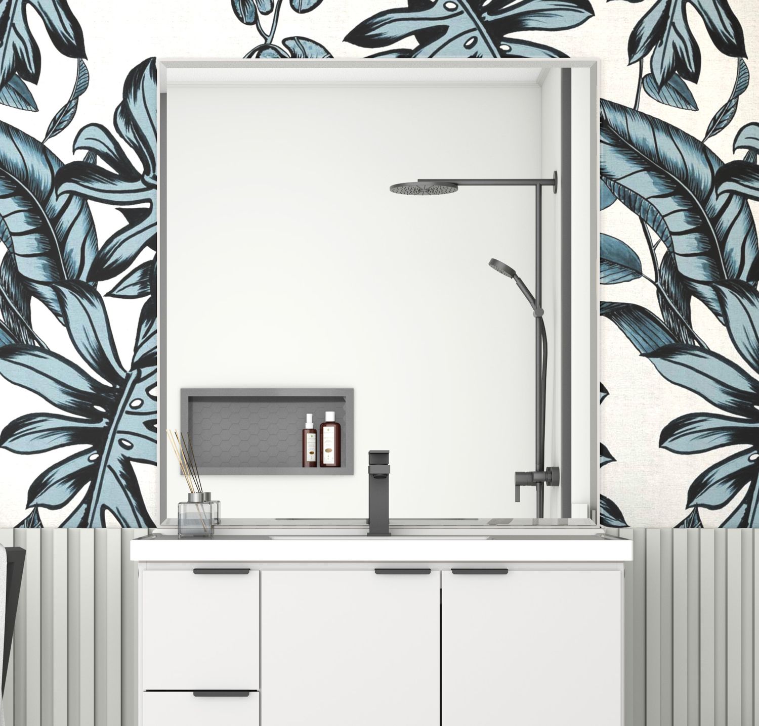 DELOS 31 IN. BEVELED MIRROR WHITE