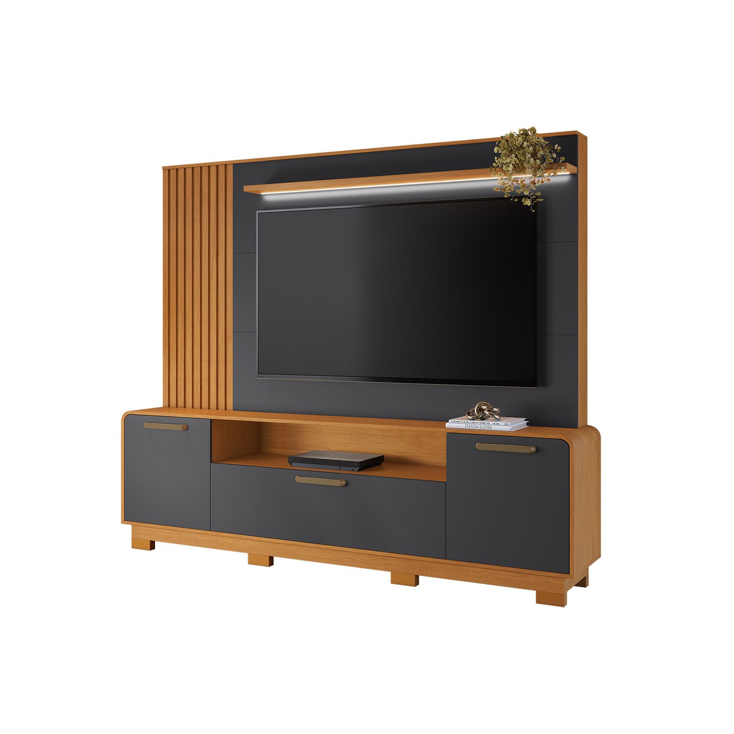 VISTA OAKS HOME THEATER CINNAMON/GRAPHITE