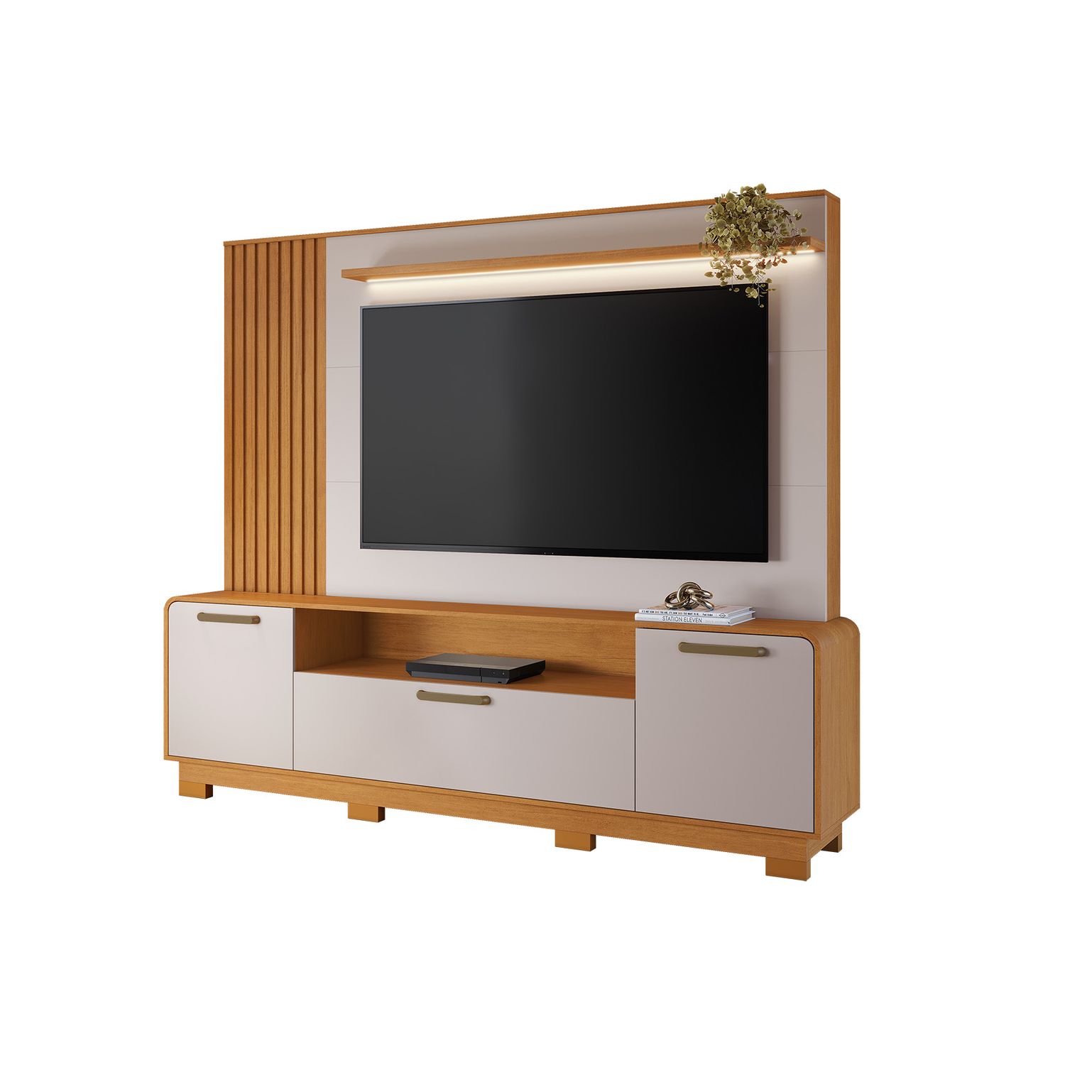 VISTA OAKS HOME THEATER CINNAMON/OFF WHITE