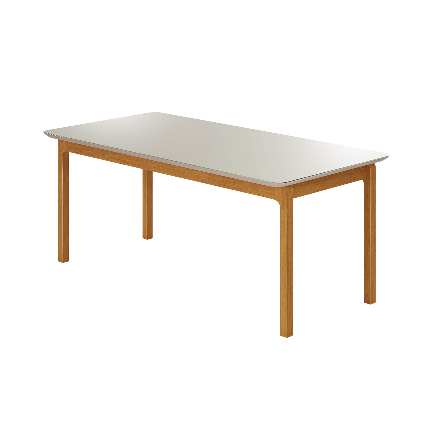 MODENA DINING TABLE CINNAMON/OFF WHITE