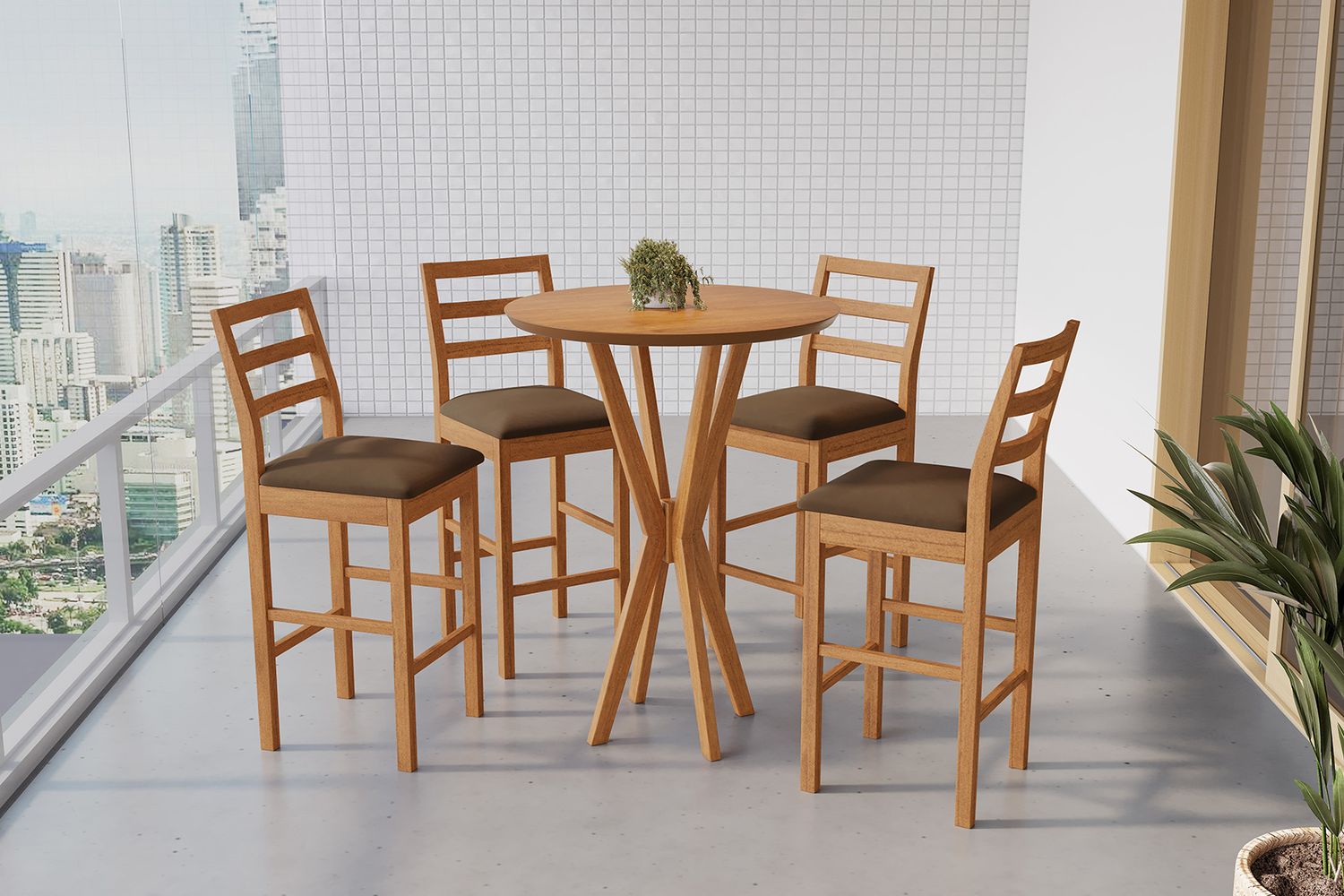 SICILIA HIGH BISTRO TABLE CINNAMON