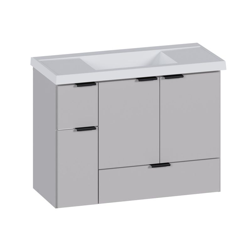 TRINISA 31 IN. WALL-MOUNT VANITY ALMOND W/ CULTURED MARBLE TOP