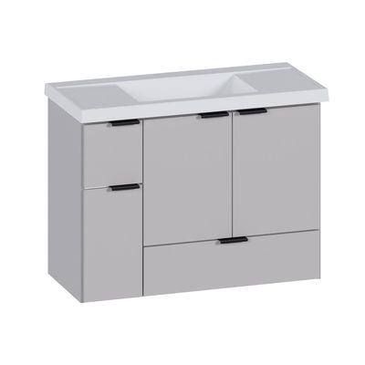 TRINISA 31 IN. WALL-MOUNT VANITY ALMOND W/ CULTURED MARBLE TOP