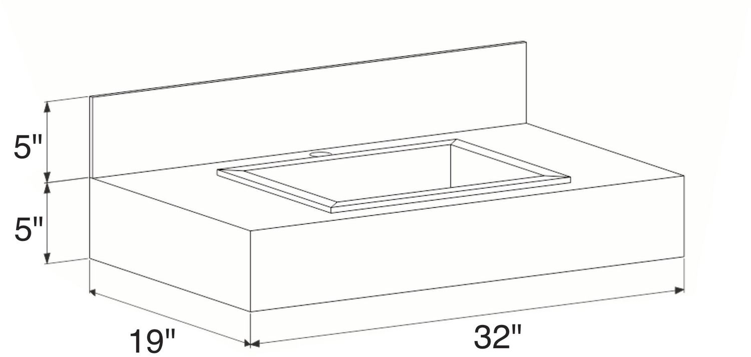 ALASSIO 32 IN. WALL-MOUNT PORCELAIN VANITY CARRARA WHITE