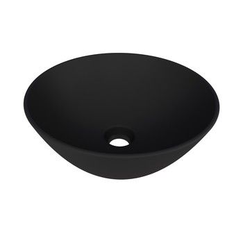 PESCARA CERAMIC OVAL VESSEL SINK BLACK