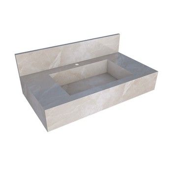 CAMOGLI 32 IN. WALL-MOUNT PORCELAIN VANITY IVORY CREAM