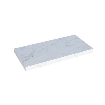 31 IN. PORCELAIN VANITY SHELF CARRARA WHITE
