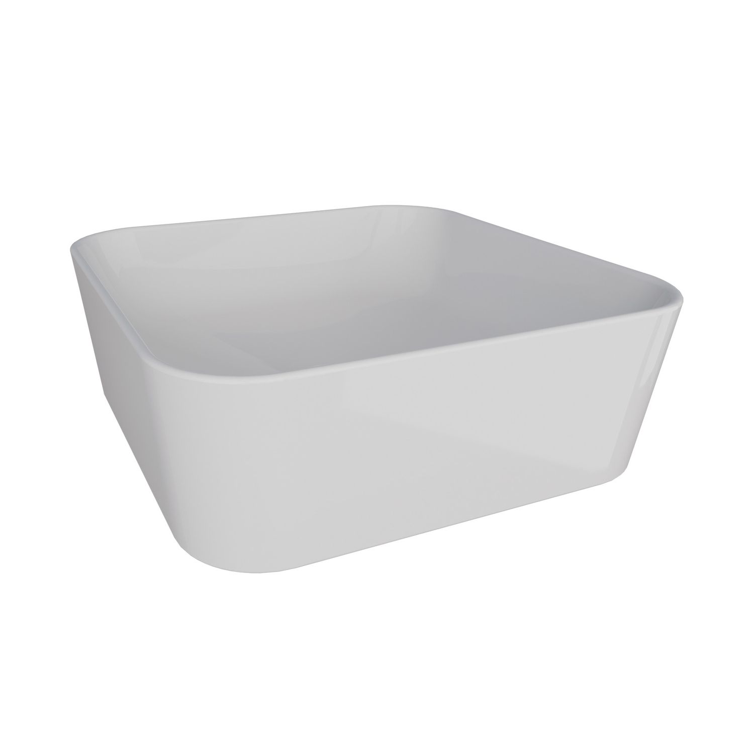RIMINI CERAMIC SQUARE VESSEL SINK WHITE