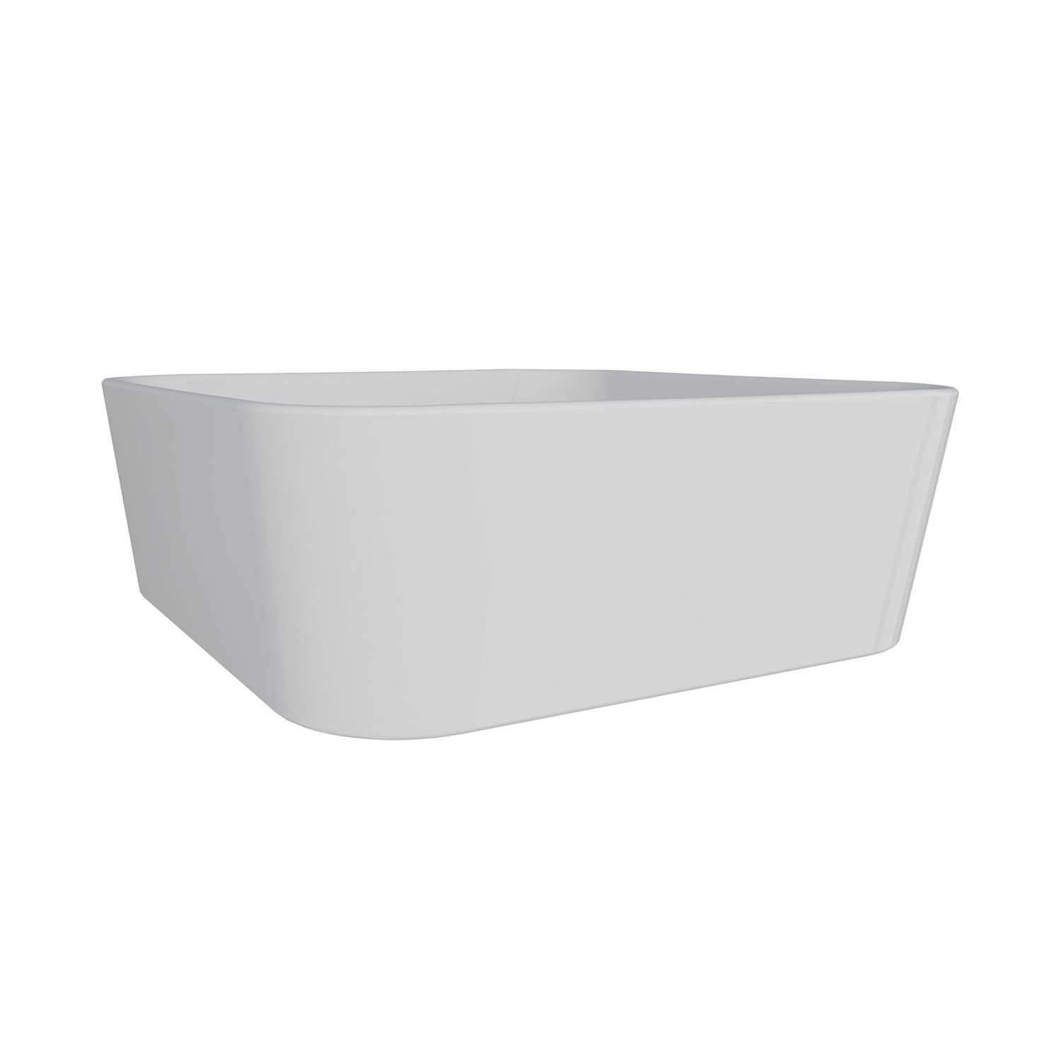 RIMINI CERAMIC SQUARE VESSEL SINK WHITE