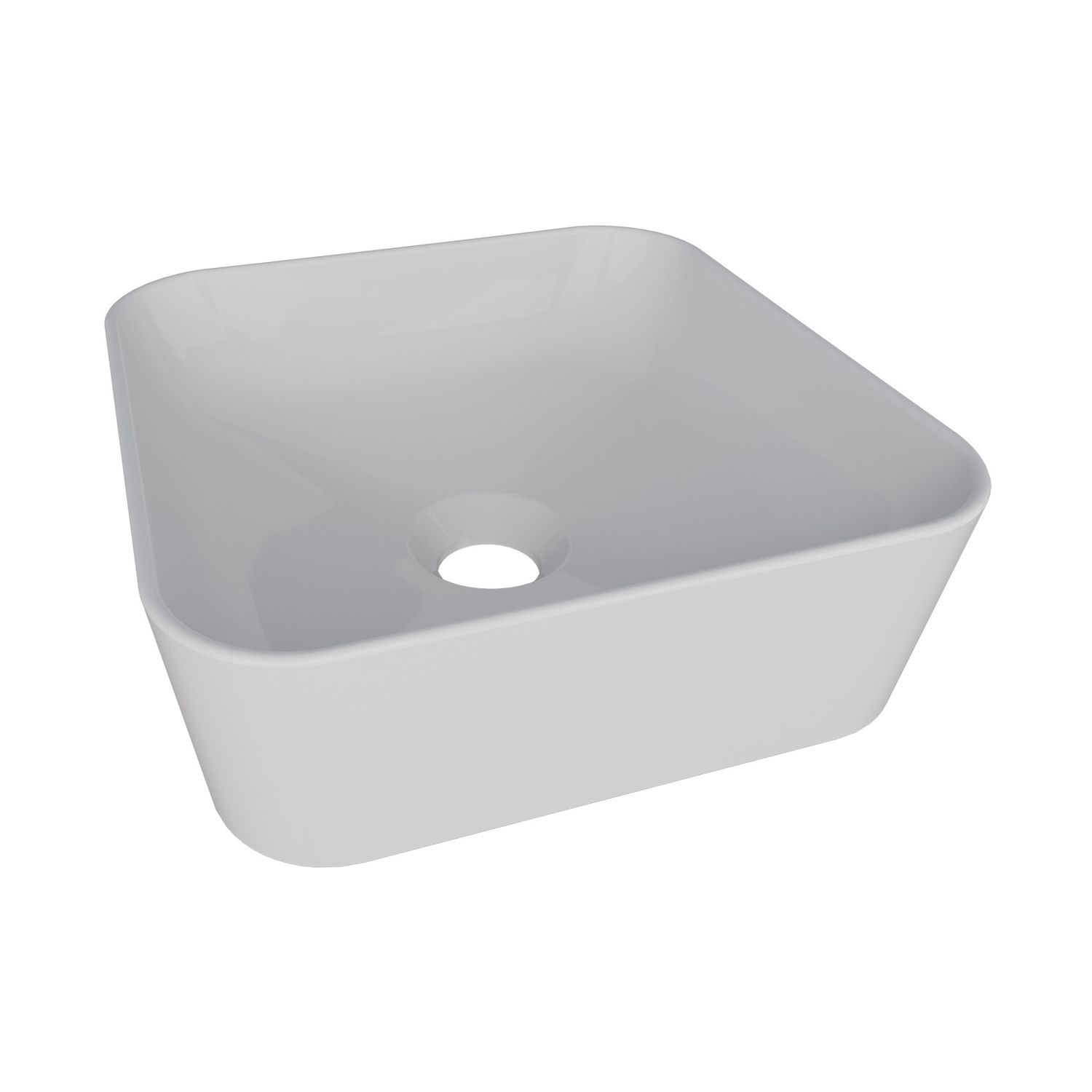RIMINI CERAMIC SQUARE VESSEL SINK WHITE
